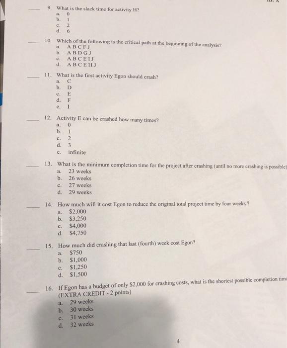 please show work Egon Spengler is planning a