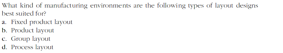 What kind of manufacturing environments are the