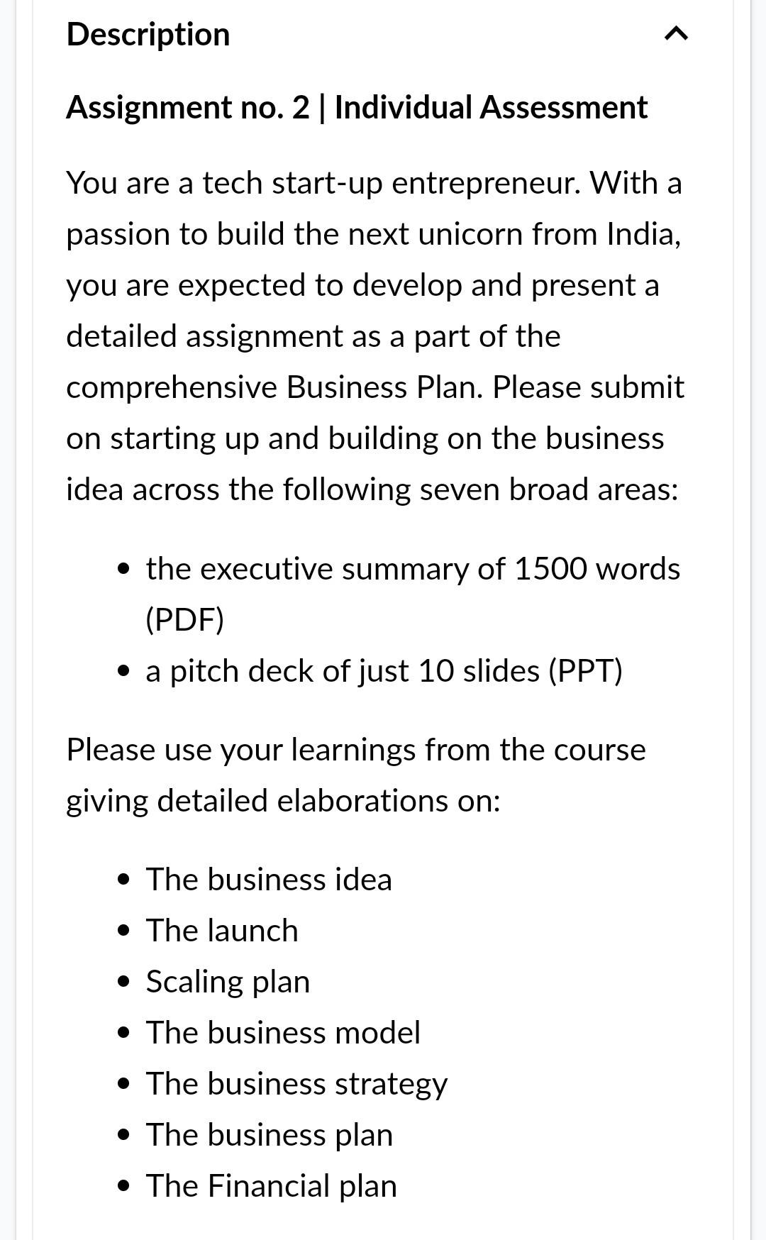 Question is asked for tech startup in question