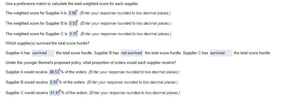 These answers are not belong to this question.