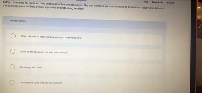 Help Kathryn is looking for ideas on how best to