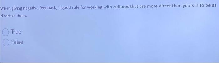 When giving negative feedback, a good rule for