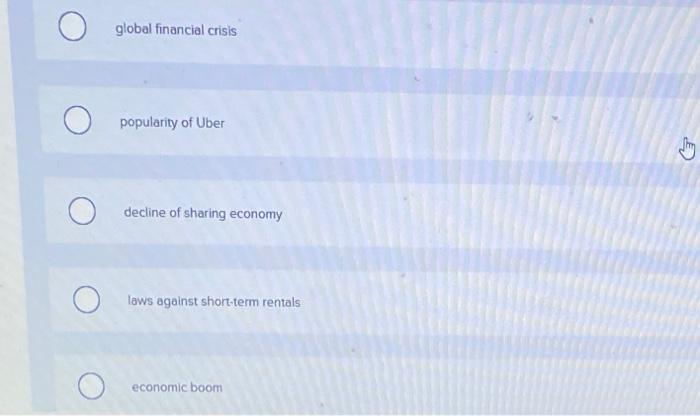 Airbnb, Inc. The following questions are based on