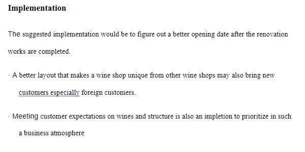 I need to make the Implementation part, it has to