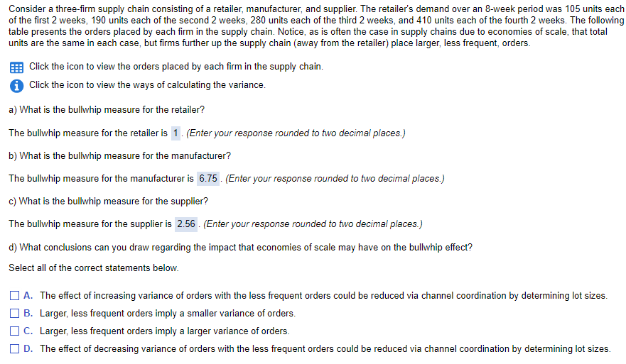 ***ANSWER - PART D ONLY*** Consider a three-firm