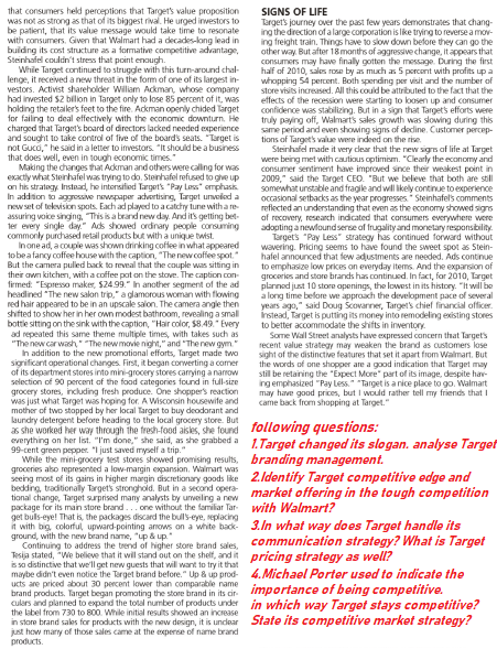 COMPANY Case Target: From "Expect More" to "Pay