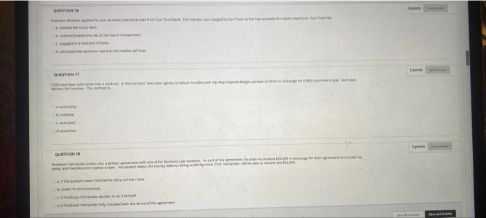 Sanb CHON QUESTION es the QUESTION PA dette Sanb