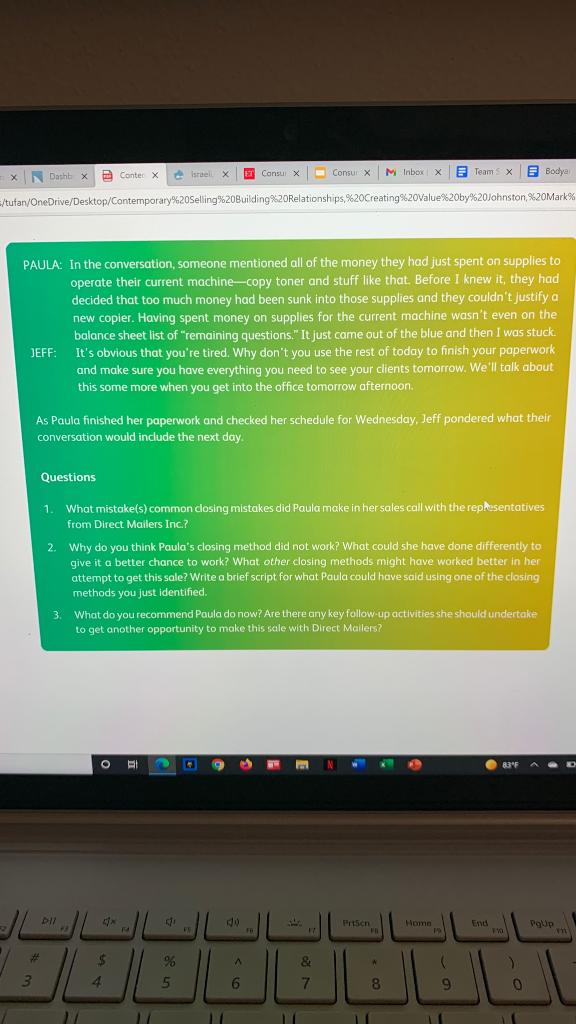 I need someone to help me with those 3 questions