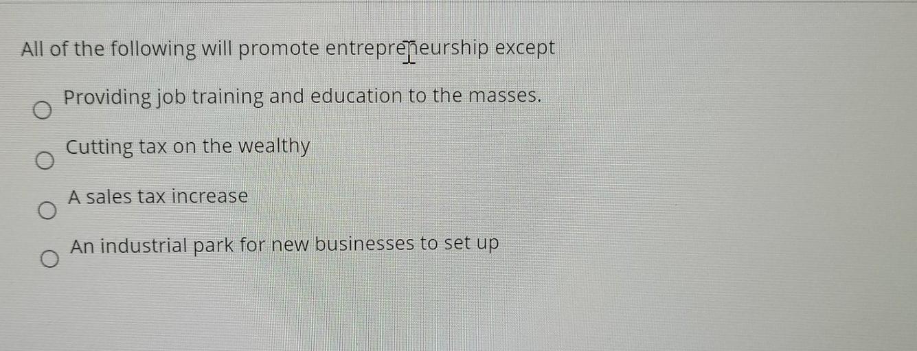 All of the following will promote