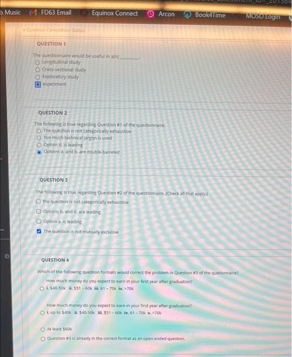 please help Survey Assignment Questionnaire 1.
