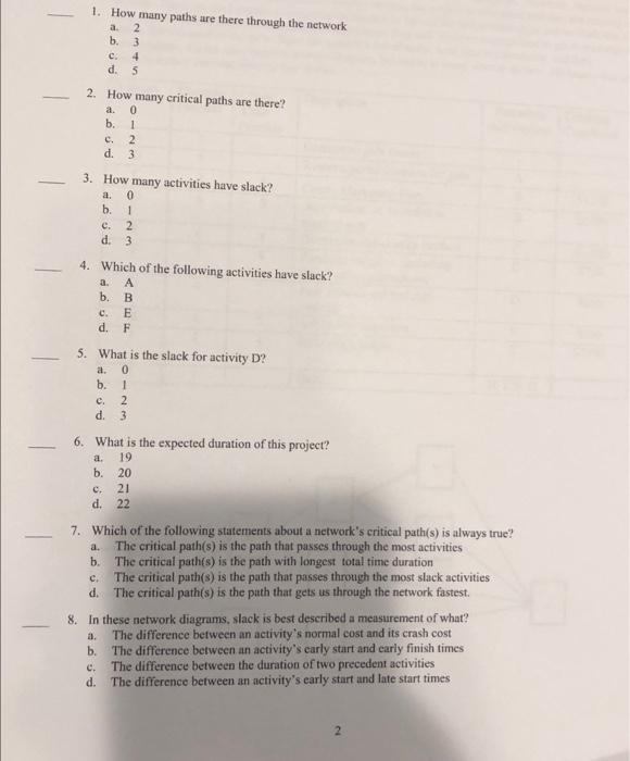 show work please Below are the project steps for