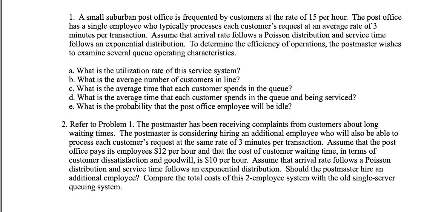 Please answer question 2 not #1 1. A small