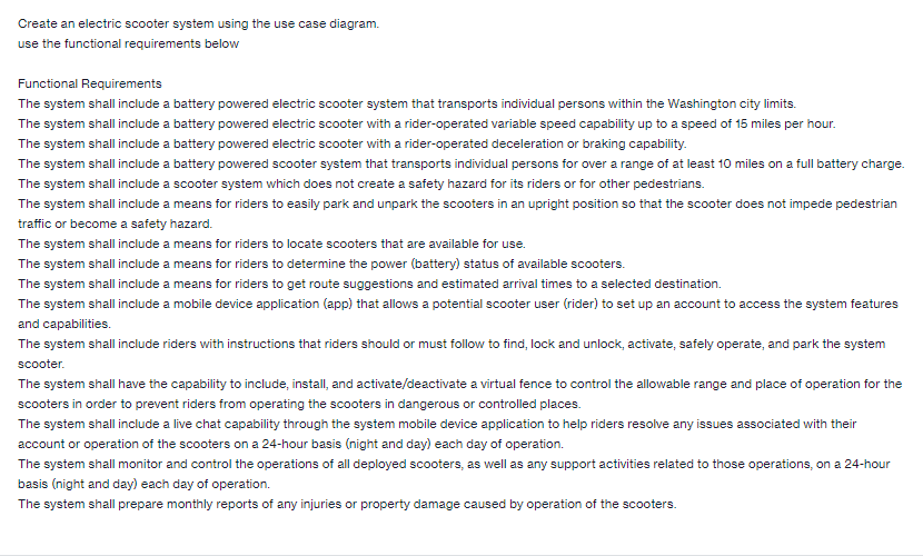 DO NOT COPY OLD ANSWERS! Create an electric