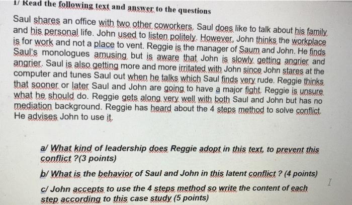 please answer and explain 1/ Read the following