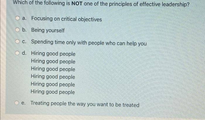 Which of the following is NOT one of the