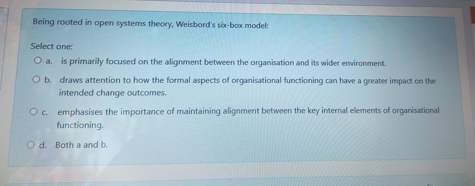 Kotter's integrative model of change is informed
