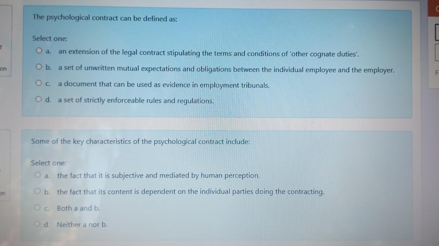 organizational change management C The