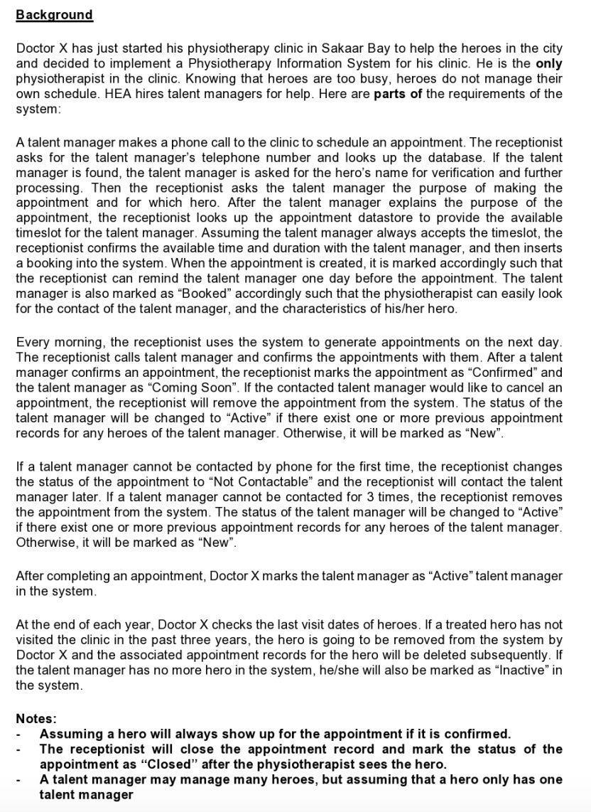 Background Doctor X has just started his