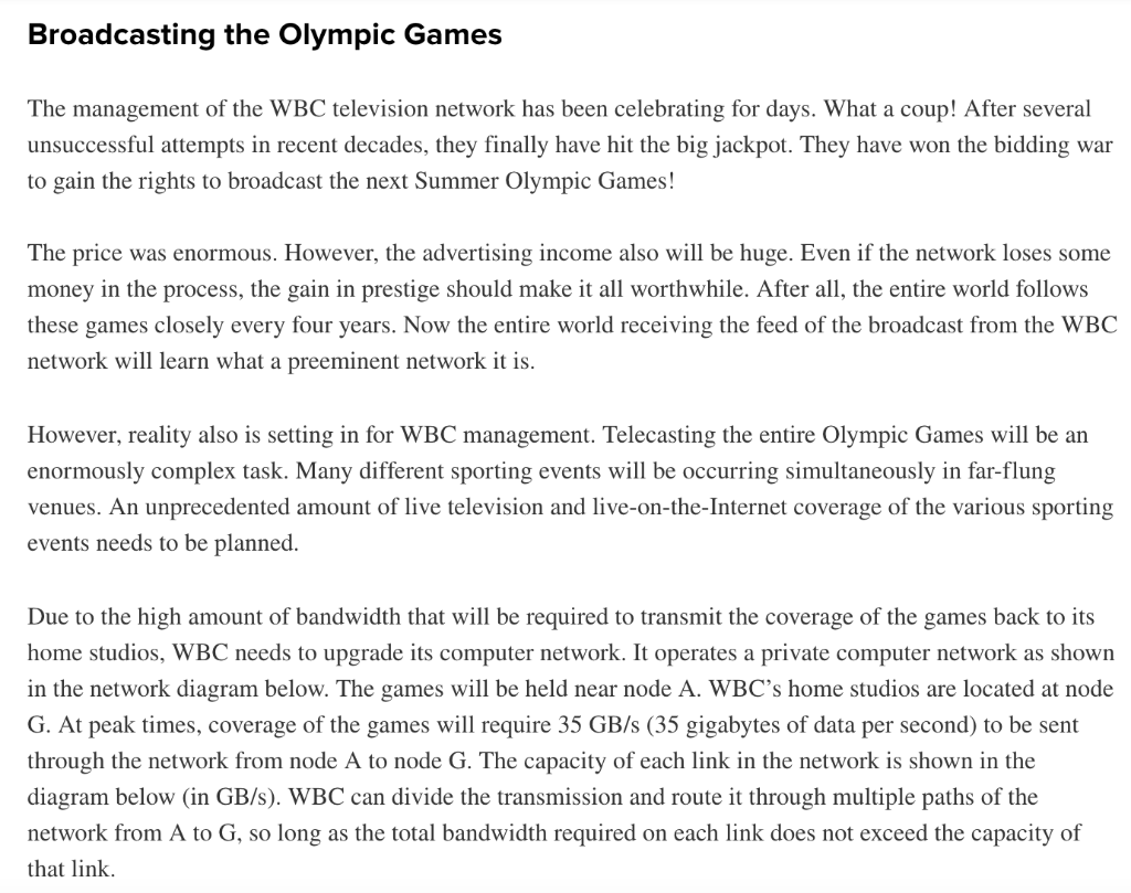 Broadcasting the Olympic Games The management of