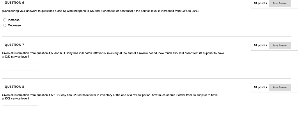 Context for questions: Consider the case when