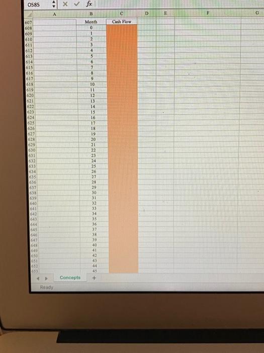 please post formulas! please post formulas thank