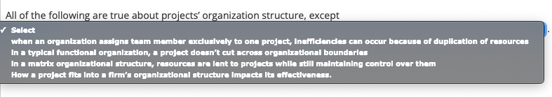 All of the following are true about projects'