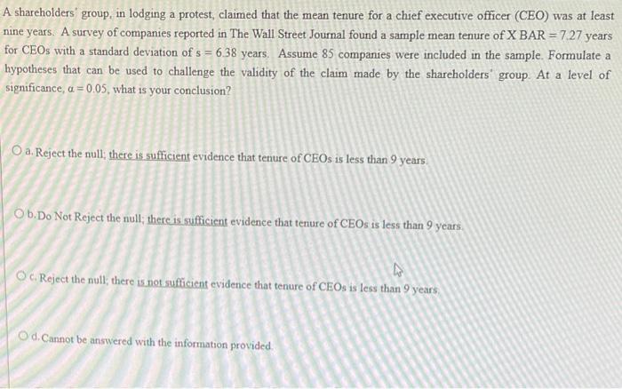 A shareholders' group, in lodging a protest,