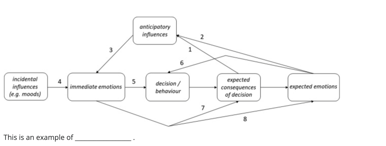 anticipatory influences 2 3 1 6 4 5 incidental