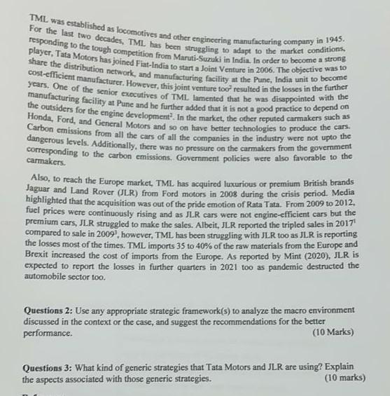 Section B Read the following information