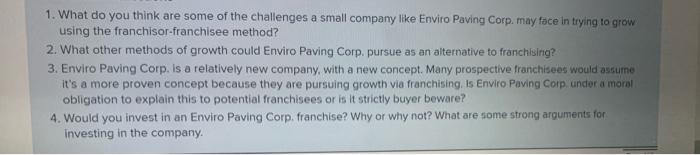 1. What do you think are some of the challenges a