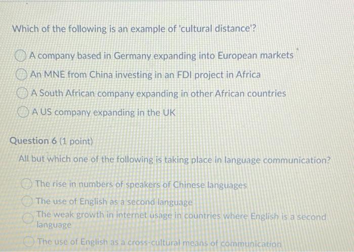 Which of the following is an example of 'cultural