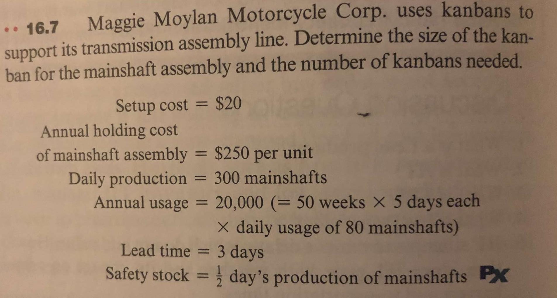 all steps please .. 16.7 Maggie Moylan Motorcycle