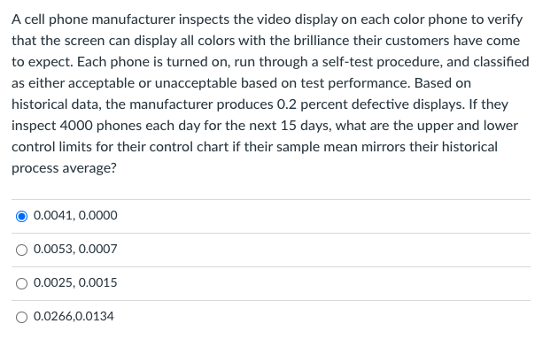 A cell phone manufacturer inspects the video