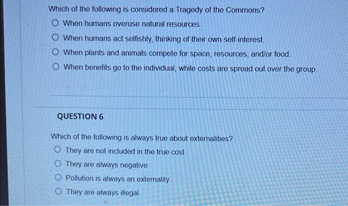 Which of the following is considered a Tragedy of