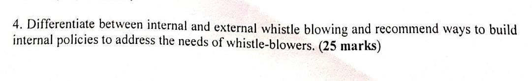 4. Differentiate between internal and external
