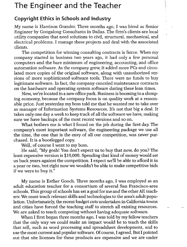 Case Study 3 The Engineer and the Teacher Please