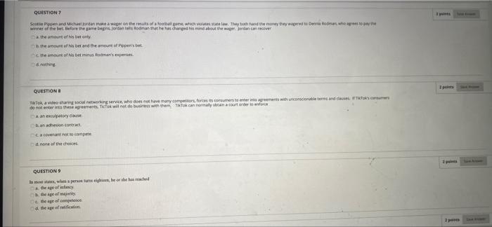 QUESTION Scome Posnand Michaela Wigan the entrant