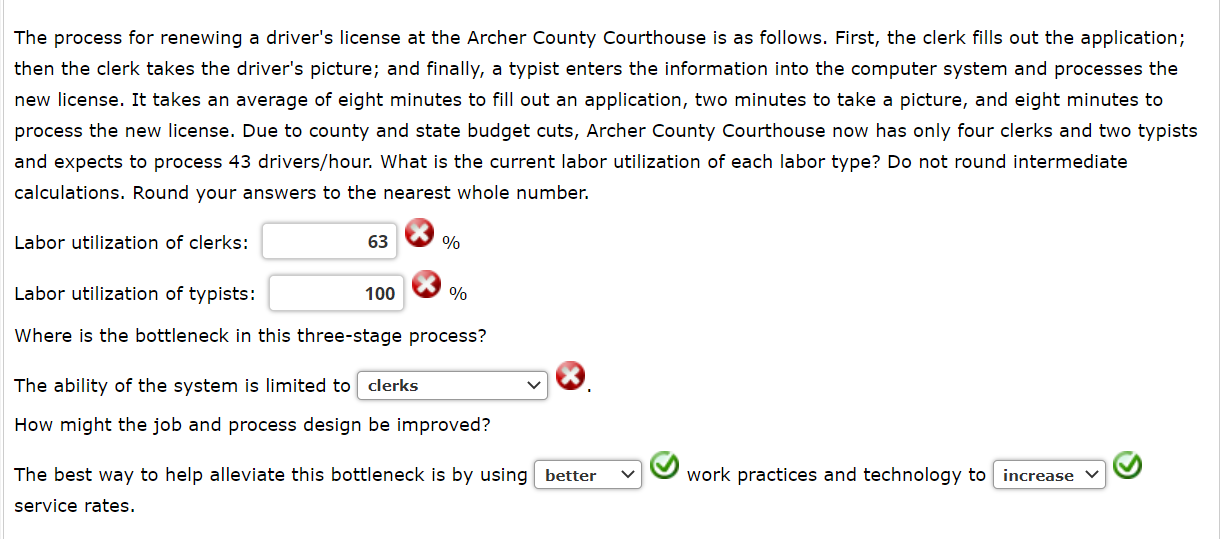 The process for renewing a driver's license at