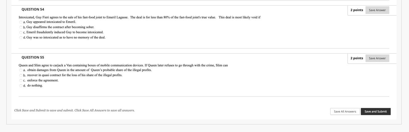 QUESTION 54 2 points Save Answer Intoxicated, Guy