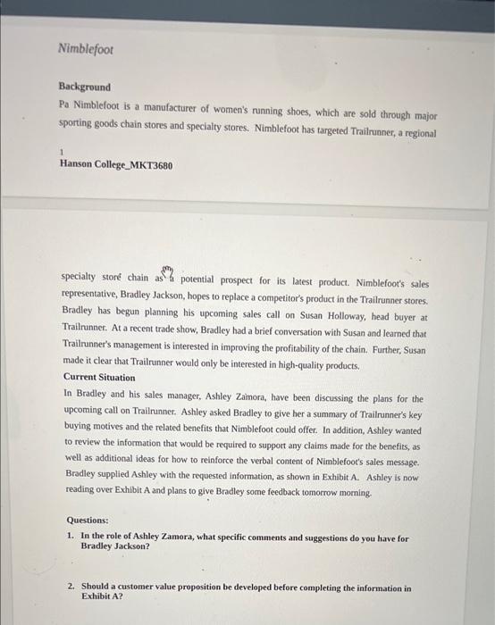 Nimblefoot Background Pa Nimblefoot is a