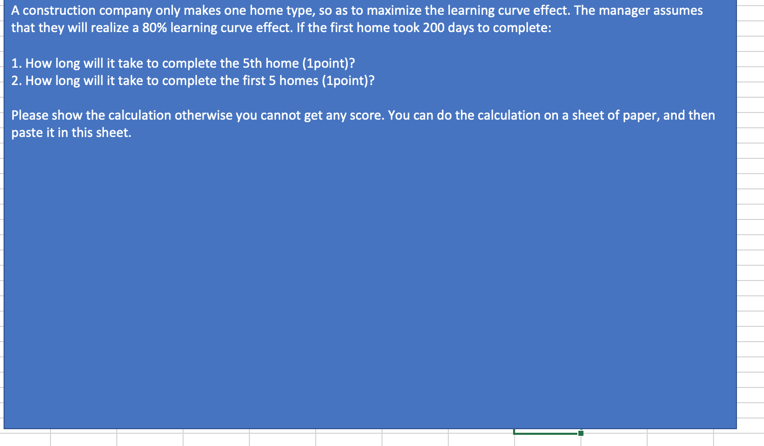 PLEASE SHOW EXCEL SOLUTION WITH STEPS> THANK YOU
