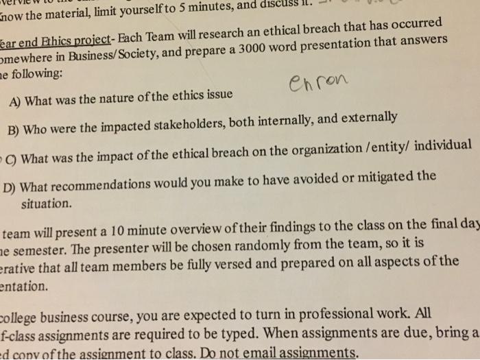 C) Based on the compamy Enron ( natural gas) Know