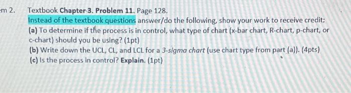 Em 2. Textbook Chapter 3. Problem 11. Page 128.