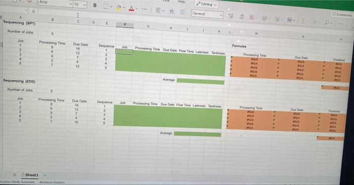 1 Open spreadsheet Questions 1. Use the shortest