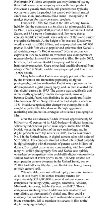 Rochester, NY. Most companies can only dream of