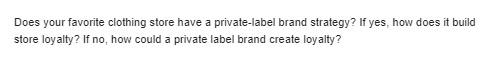 Does your favorite clothing store have a