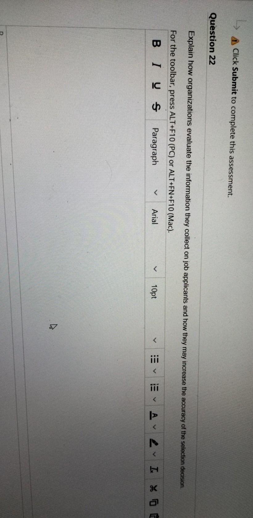 L Click Submit to complete this assessment.