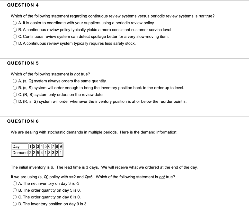 Which of the following statement is not true? O