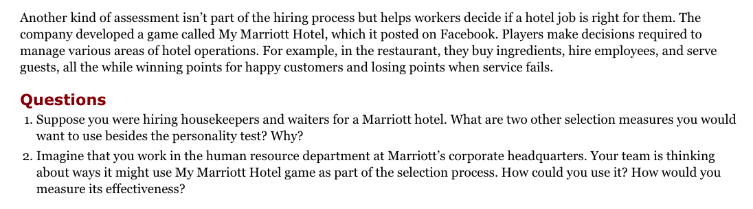 Marriott Hires People Who Put Others First What