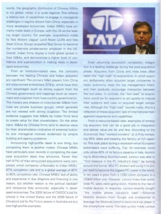 CLOSING CASE EMERGING MARKETS: Emerging Acquirers